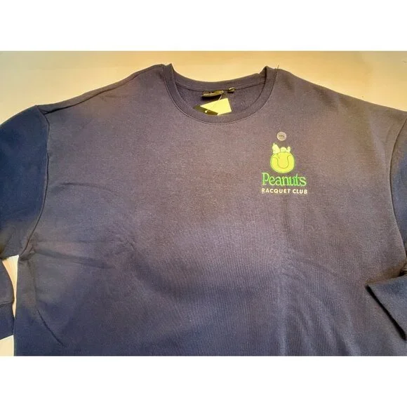 Snoopy Peanuts Racquet Club Tennis Sweatshirt Size XXL